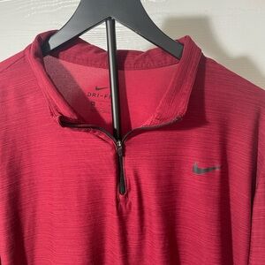 Nike Red Long Sleeve Dri-FIT Shirt